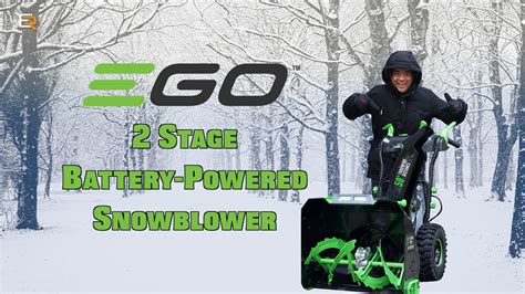 Ego 24 Self Propelled 2 Stage Snow Blower Its A Beast Youtube