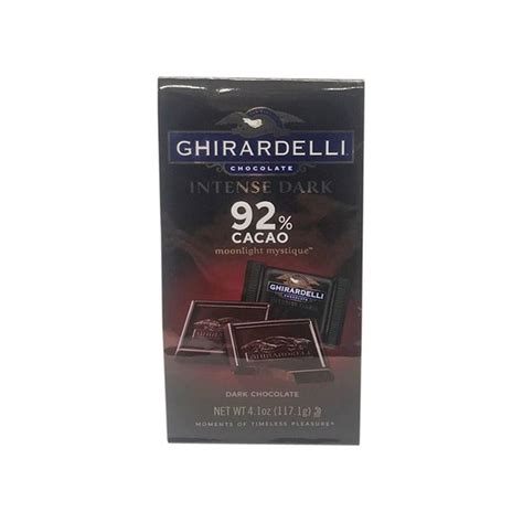 Ghirardelli Chocolate Intense Dark Chocolate Squares 92 Cacao Dark