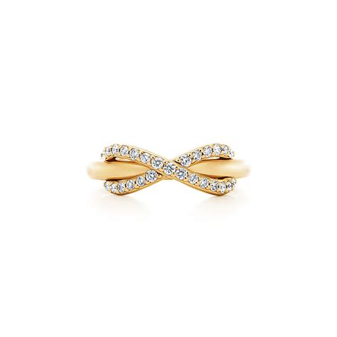 Tiffany Infinity Ring In 18k Gold With Diamonds Tiffany And Co