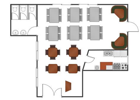 Restaurant Floor Plan Layout Cafe Floor Plan Cafe Plan Restaurant