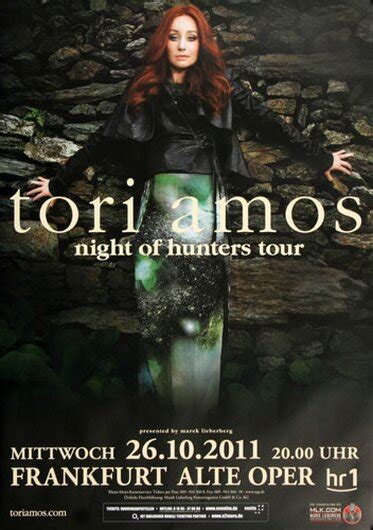 Tori Amos Night Of Hunters Frankfurt Konzertplakat