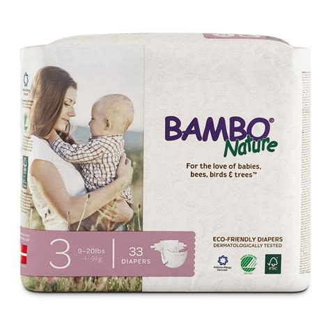 Bambo Nature Premium Baby Diapers Size 3 33 Diapers