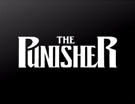 The Punisher Comic Book Letters Car Truck Window Laptop Vinyl Decal St