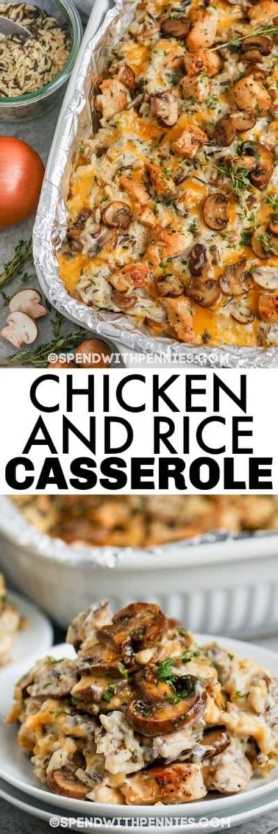 Chicken And Wild Rice Casserole Spend With Pennies