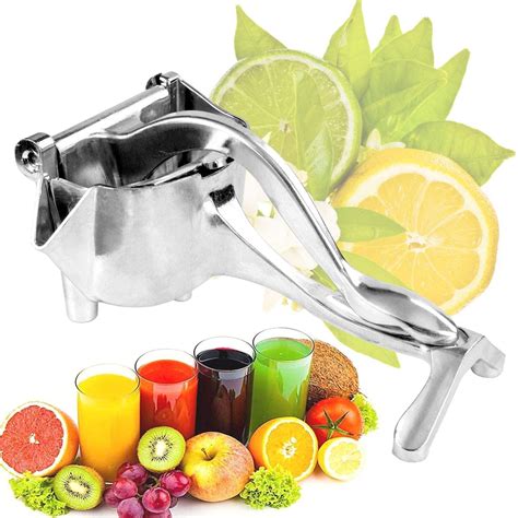 Aluminum Alloy Manual Hand Pressure Fruit Juicer Lemon Squeezer Citrus