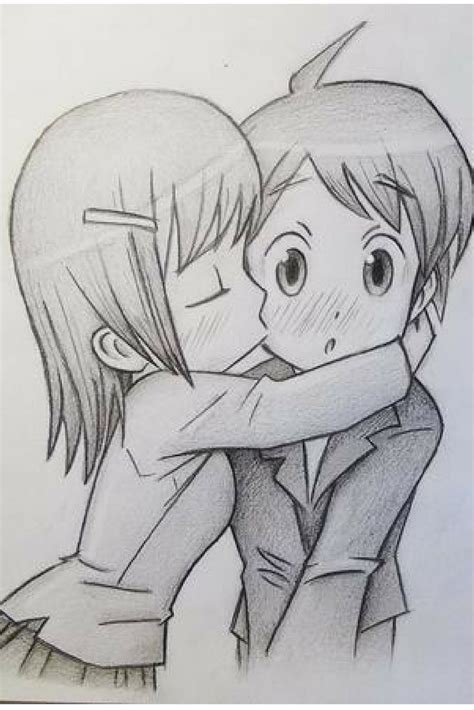 Dibujos A Lapiz De Amor Anime