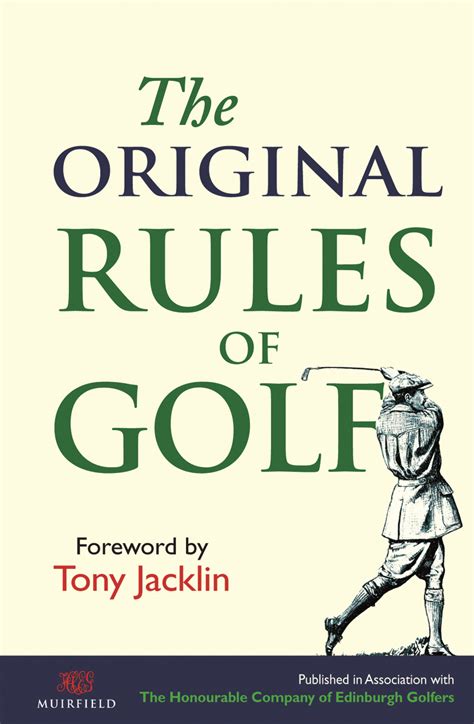 The Original Rules Of Golf Bodleian Library