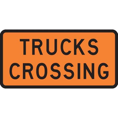 Trucks Crossing Sign Level 2 Highway 1