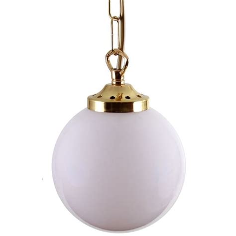 Find white globe pendant lighting at lowe's today. Art Deco Opal Globe Ceiling Pendant Light on Brass Chain ...