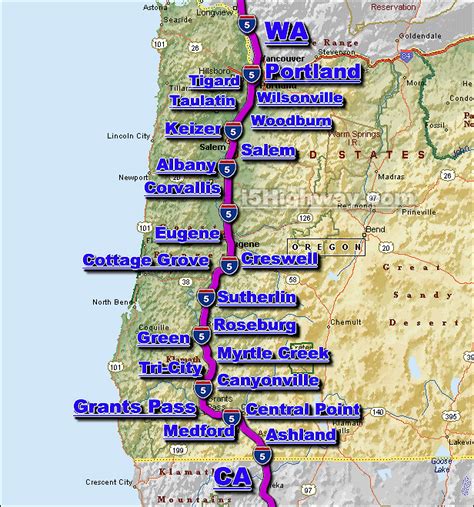 The Corridor Detailed Map Of Interstate Portland Or