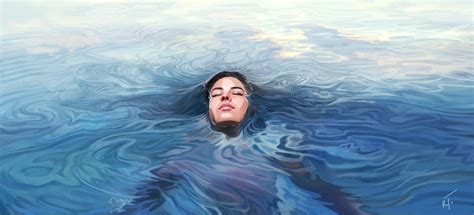 Head Above Water Rebekah Tisch Illustration