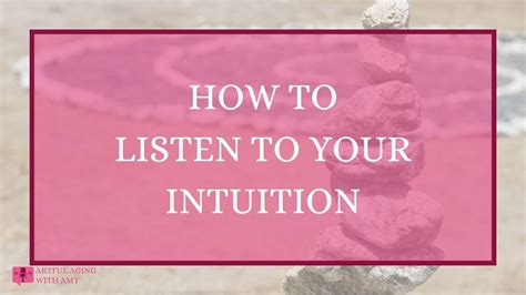 How To Listen To Your Intuition Youtube