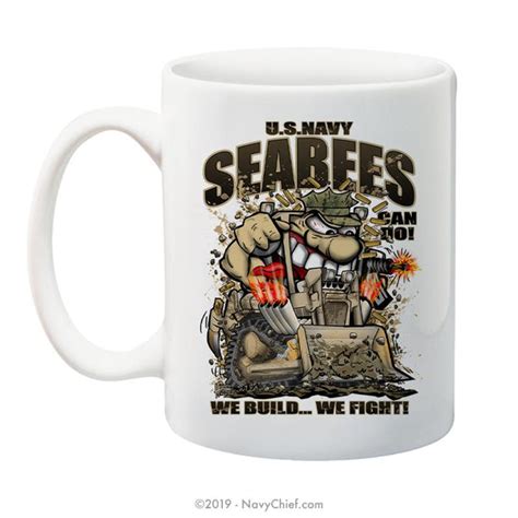 Seabees We Buildwe Fight 15 Oz Coffee Mug Navystrong