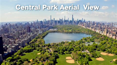 Aerial View Of Central Park New York City Youtube