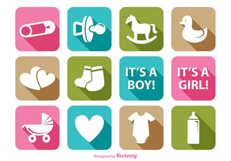 Download Baby Element Icon Set - Download Free Vector Art, Stock ...