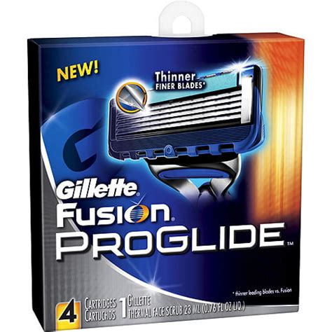 p and g gillette fusion proglide cartridges 4 ea