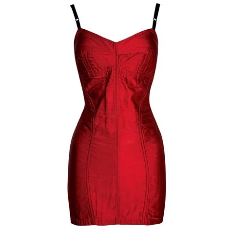 Dolce And Gabbana Red Silk Organza Lace Trim Flared Dress M Micro