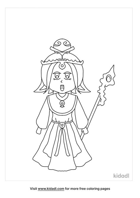 Chibi Elf Coloring Page Free Cartoons Coloring Page Kidadl