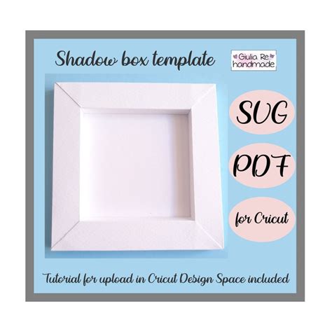 Shadow box svg template svg files for cricut and silhouette | Etsy