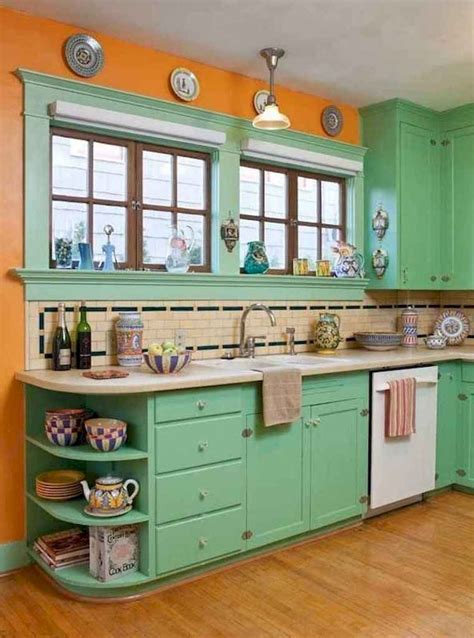 Awesome 45 Colorful Kitchen Decorating Ideas Kitchen Design Color