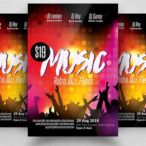 Music Concert Flyer Template Template Download On Pngtree