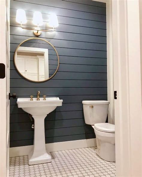 The farmhouse theme is actually ideal for people on a budget because it uses so many repurposed elements! Top 60 Best Half Bath Ideas - Unique Bathroom Designs
