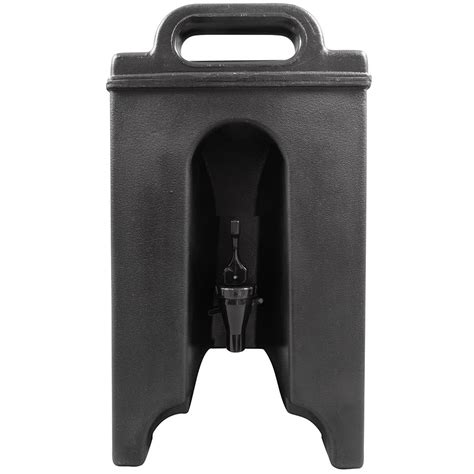 Made of polyethylene plastic material. Cambro 100LCD110 1 1/2 gal Camtainer® Insulated Beverage ...