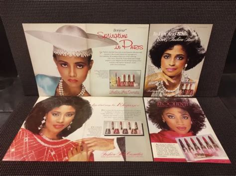 Lot 6pg Vtg 80s Ebony Fashion Fair Lipstick Print Ad Pop Art Poster