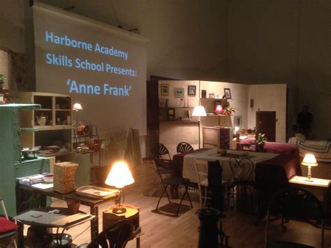 The Amazing Set For The Play Anne Frank Prepared And Performed By