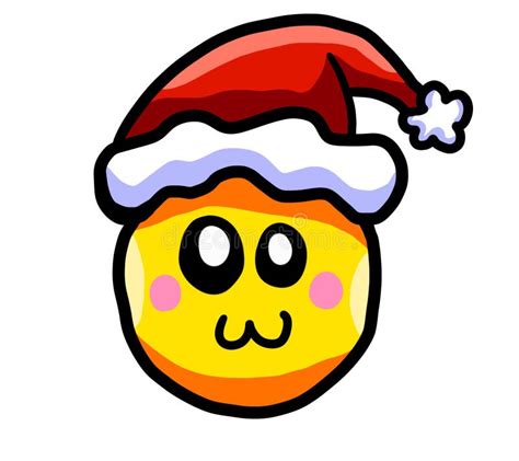 Emoji Del Vector Del Emoticon De La Navidad Ilustración Del Vector