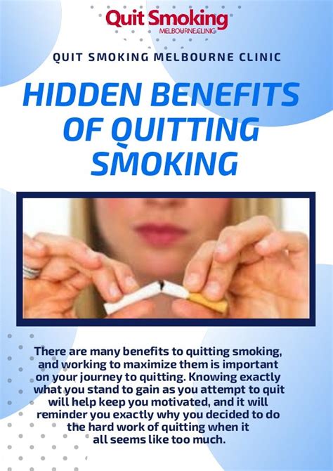 Know the secret benefits of quit smoking in melbourne