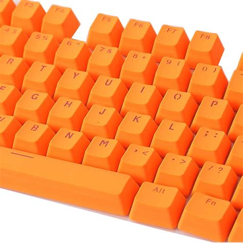 Buy Mohaliko Keycaps Orange Orange Keyboard 106 Keys Pbt Solid Color