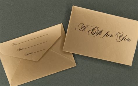 Information Packaging Gold Mini T Card Envelope A T For You