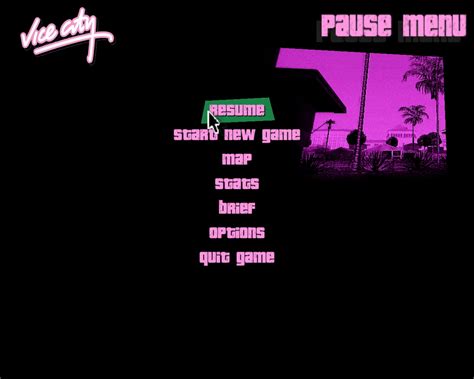 Gta San Andreas Like Menu View Screenshot