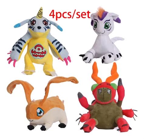 4pcs Digimon Adventure Peluche Muñeca Niños Cumpleaño Regalo Meses Sin Intereses