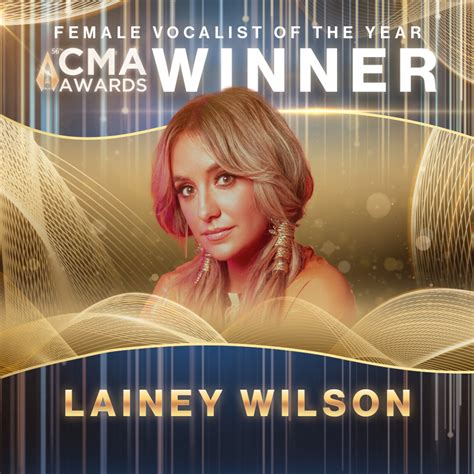 56th Cma Female Vocalist Of The Year Award Winner Lainey Wilson New