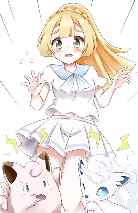 Lillie Alolan Vulpix And Clefairy Pokemon And More Drawn By