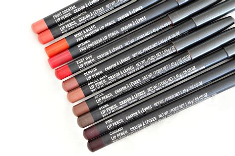 My Mac Lip Liner Collection With Swatches Devoted To Pink