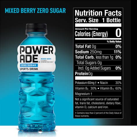 Buy Powerade Zero Sugar Mixed Berry Ion4 Electrolyte Enhanced Fruit