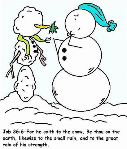 Clip Snowman Clipart Christian Christmas Sunday Lessons