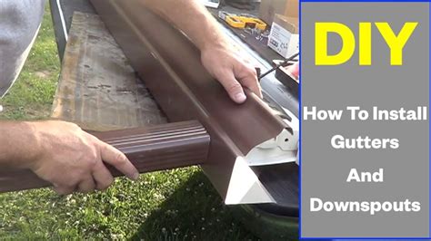 How To Install Gutters And Downspouts Diy Youtube
