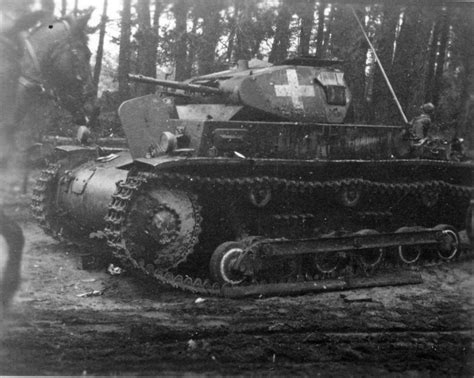 German Light Tank Pz Ii Ausfb Knocked Out In Poland 1939 R