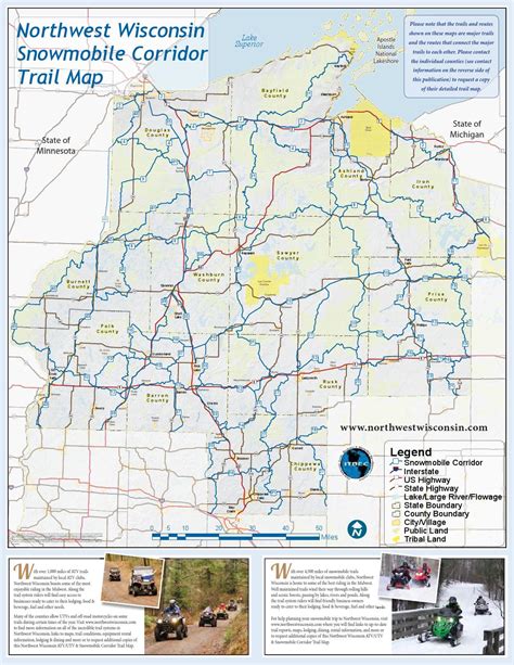 Nw Wisconsin Atv And Snowmobile Corridor Map By Tourwashburncounty Issuu