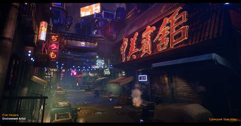 Cyberpunk Slums Cyberpunk City