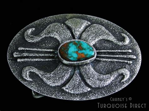 Leander Begay Darling Darlene Turquoise Tufa Cast Sterling Silver Belt