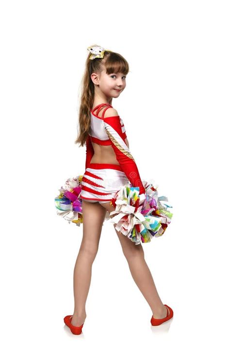 cheerleading девушка стоковое изображение изображение насчитывающей усаживание 84038923