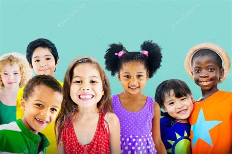 Cute Diverse Kids Smiling — Stock Photo © Rawpixel 73586053