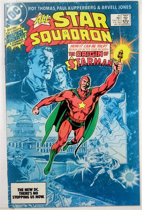 All Star Squadron 41 Vfnm Origin Of Star Man Comic Books