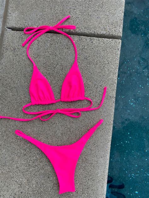 Neon Pink Bikini Thong Bikini Artofit