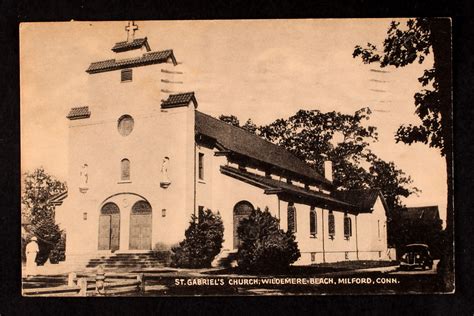 Milford - St. Gabriel's Church (Catholic) - Wildemere Beach - Carte